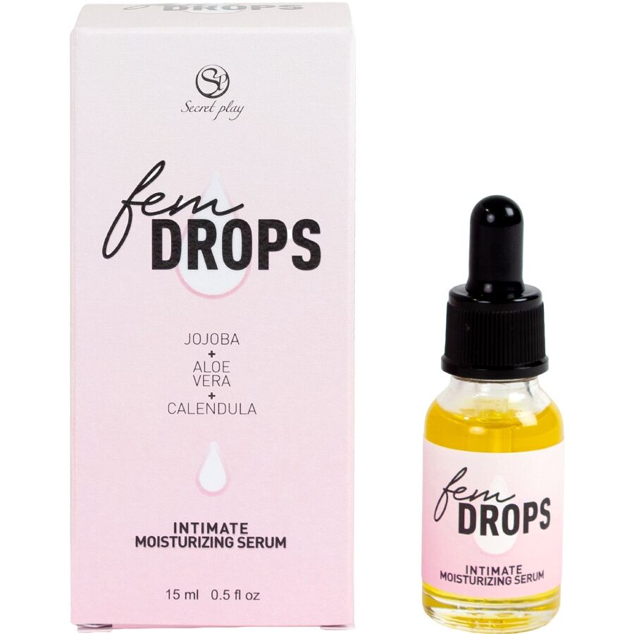 Sérum Hydratant Intime Fem Drops Huiles Végétales Naturelles 15 ml - Secretplay