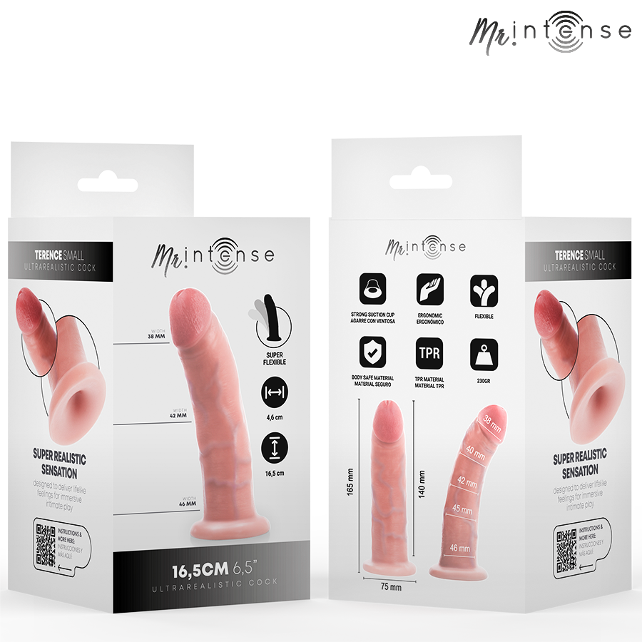 Gode Réaliste Terence 16,5 cm Silicone Souple Ventouse - Mr. Intense