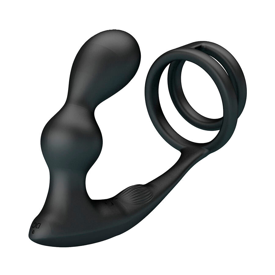 Plug Anal Vibrant Cockring Prostate 12 Modes Télécommande Rechargeable - Mr Play