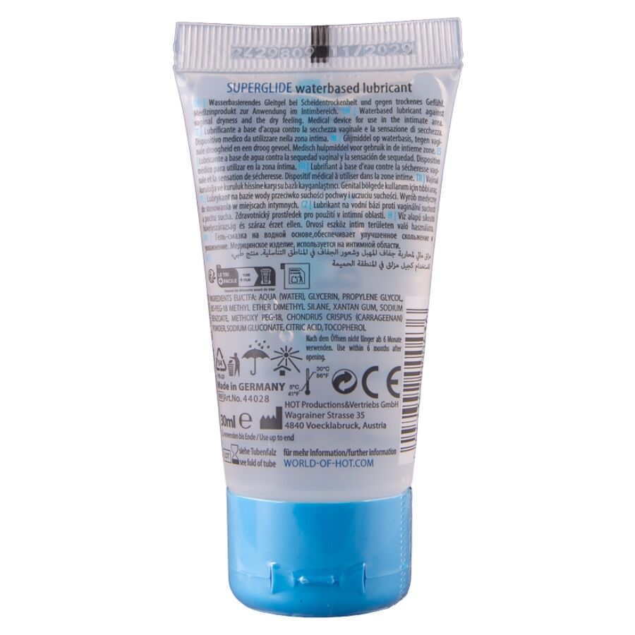 Lubrifiant Liquid Pleasure Base Eau Compatible Sextoys - Hot
