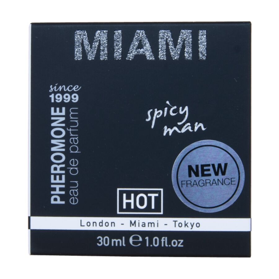 Parfum aux Phéromones Miami Spicy Man Notes Boisées 30 ml - Hot
