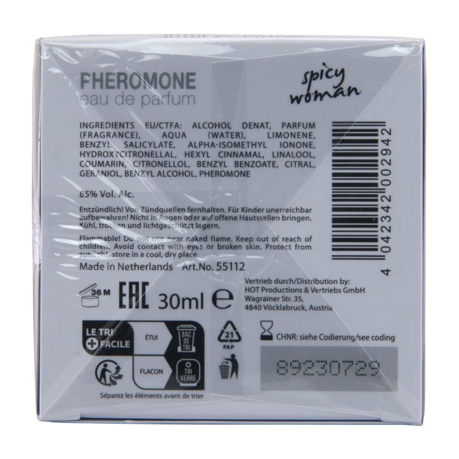 Parfum aux Phéromones Miami Spicy Woman Floral Épicé 30 ml - Hot
