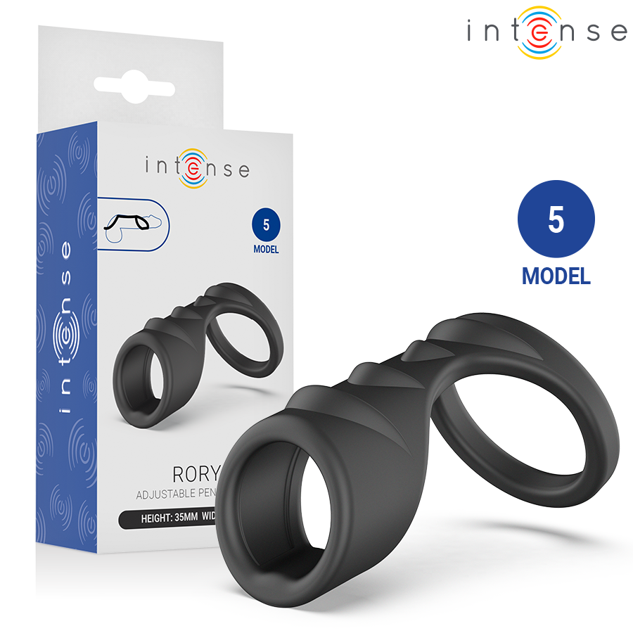 Cockring Texturé Rory Incurvé Souple Modèle 5 - Intense
