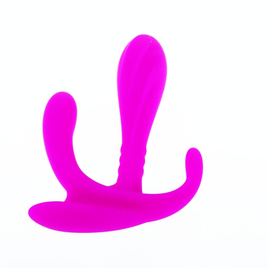 Vibromasseur Triple Stimulation Edgar Silicone Vaginal Anal Clitoris - Pretty Love