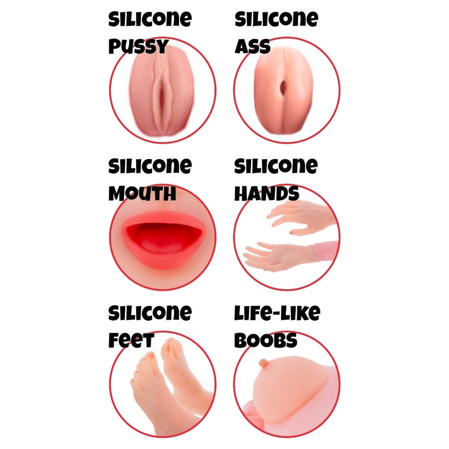 Poupée Gonflable Réaliste Lusty Lola 145 cm 3 Orifices - Hidden Desire