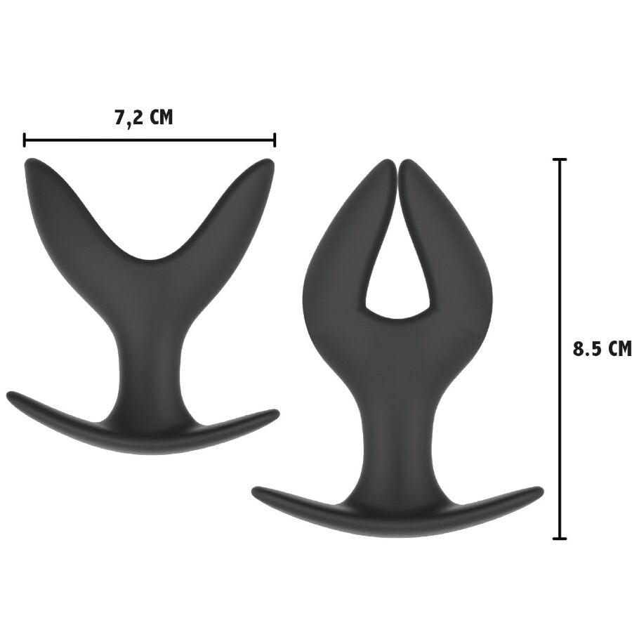 Plug Anal Forme Ancre Silicone Base Évasée 3 Tailles - Hidden Desire
