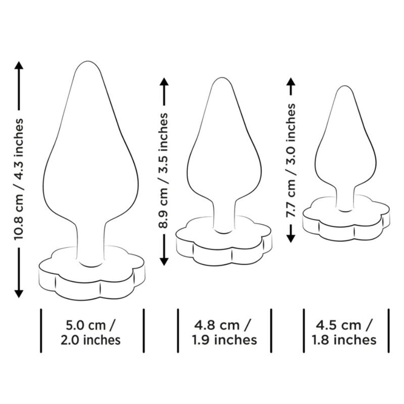 Kit d'Entraînement Anal Luster 3 Plugs Progressifs S/M/L - Romp