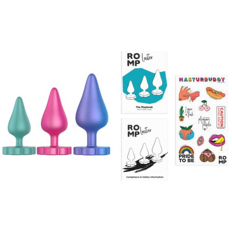 Kit d'Entraînement Anal Luster 3 Plugs Progressifs S/M/L - Romp