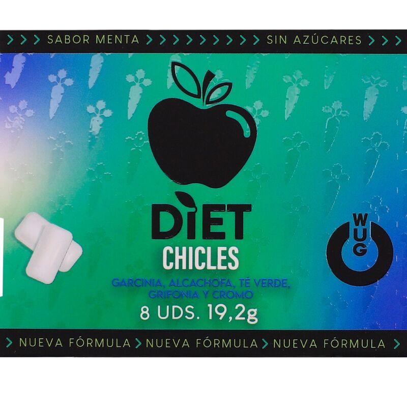Chewing-Gum Minceur Wug Slim Gum Sans Sucre Menthe 8 Pièces