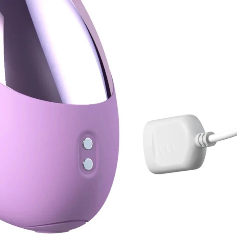 Chargeur USB magnétique à côté des boutons du rabbit Flutter Pro lilas de Fantasy