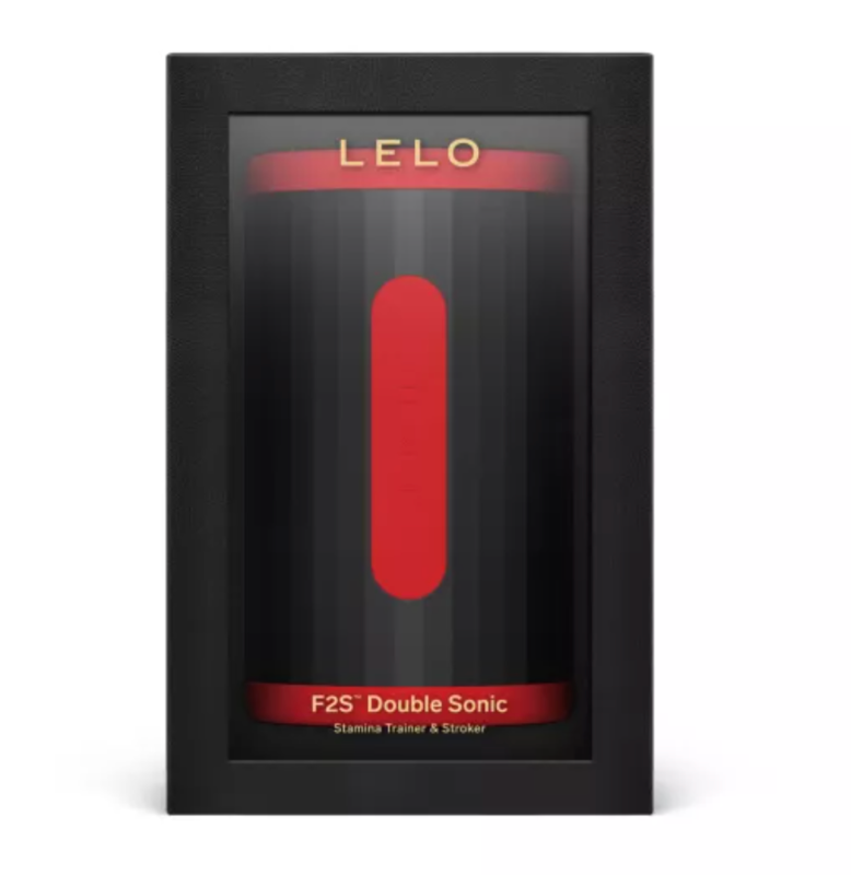 Coffret du masturbateur LELO F2S Double Sonic en finition rouge