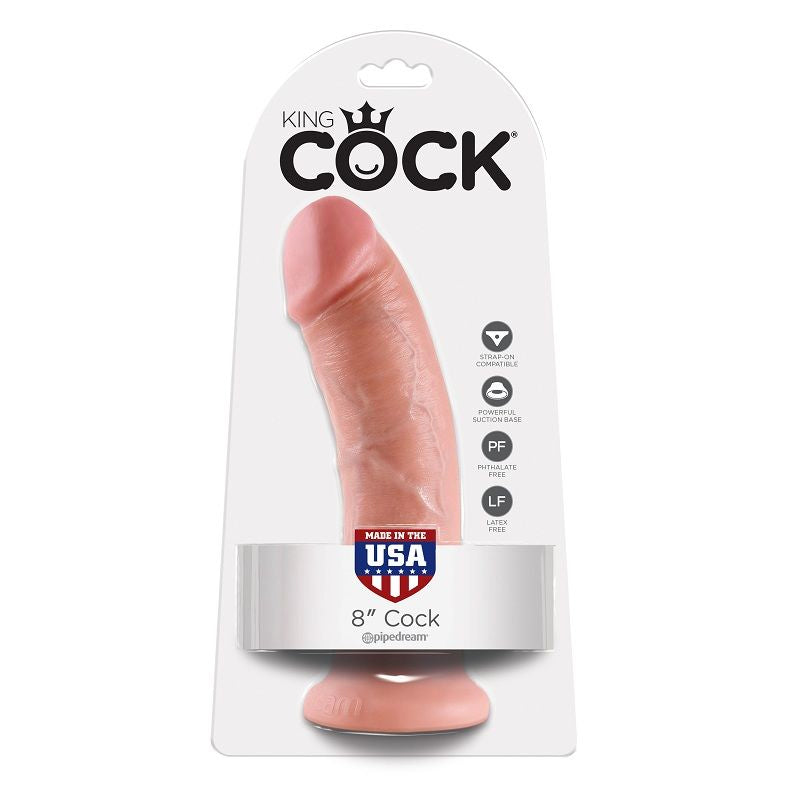 Gode Réaliste Ventouse 20,3 cm Veines Saillantes - King Cock