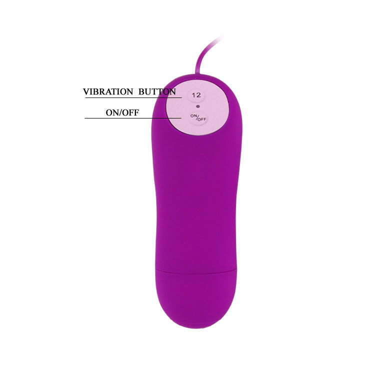 Œuf Vibrant Pleasure Shell 12 Modes Filaire Silicone - Baile