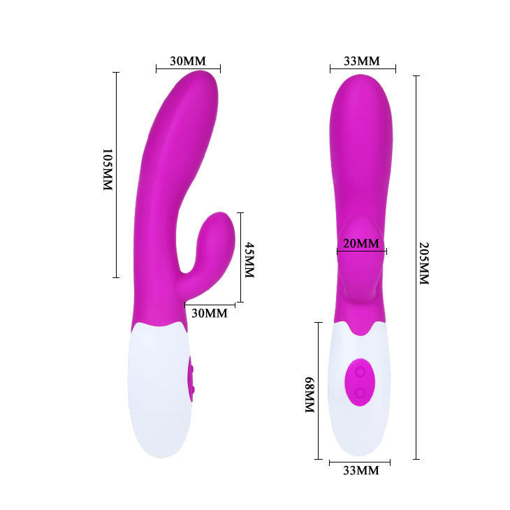 Vibromasseur Rabbit Alvis Double Stimulation 30 Modes Silencieux - Pretty Love