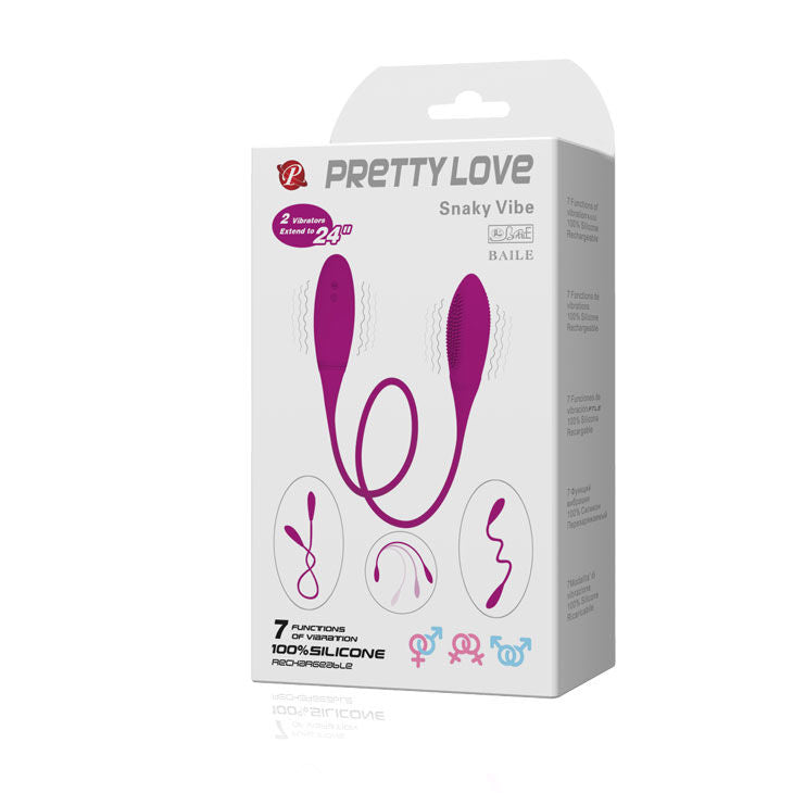 Vibromasseur Snaky Vibe 7 Vibrations - Pretty Love