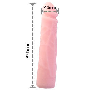 Gode Réaliste Skin Touch Silicone 23 cm Texture Peau - Baile