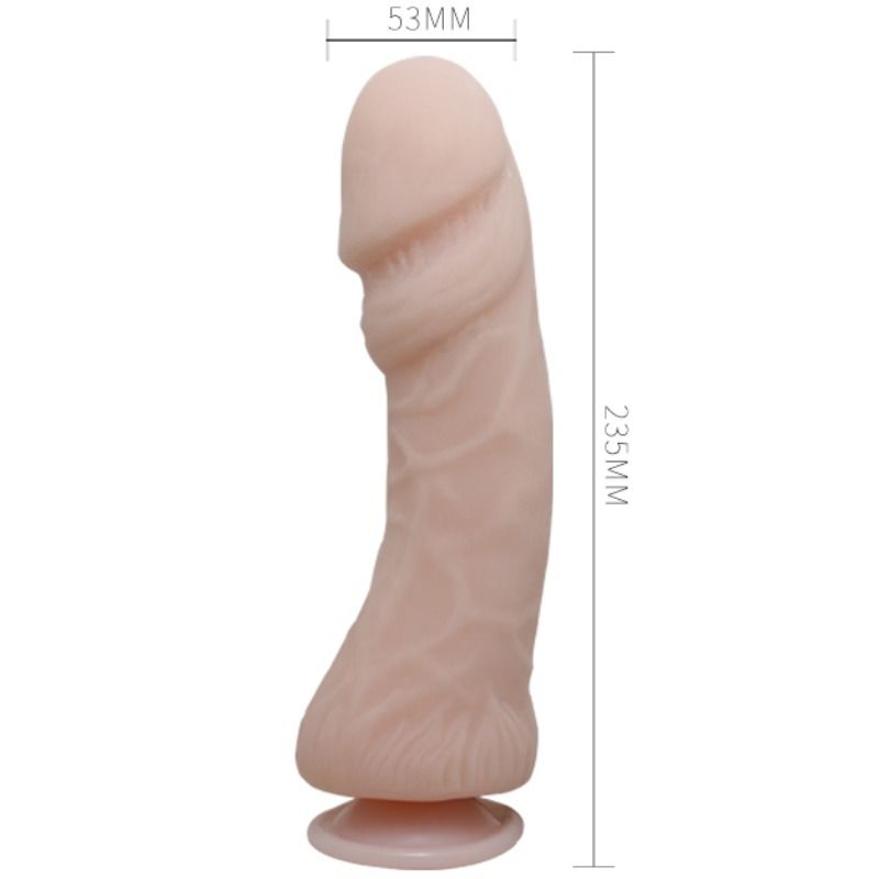 Gode Réaliste Vibrant Télécommandé Ventouse Veiné 23,5 cm - Baile