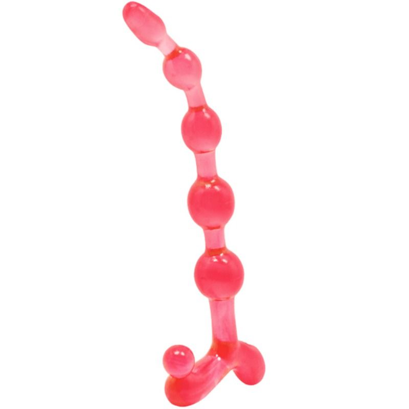 Chapelet Anal Bendy Twist en TPR Flexible - Nodulé - Baile