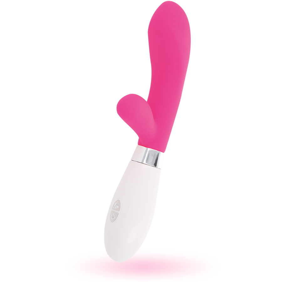 GLOSSY - Vibromasseur Rabbit Jackson - 2 Moteurs 10 Modes Silicone - Glossy LAPIN NOIR