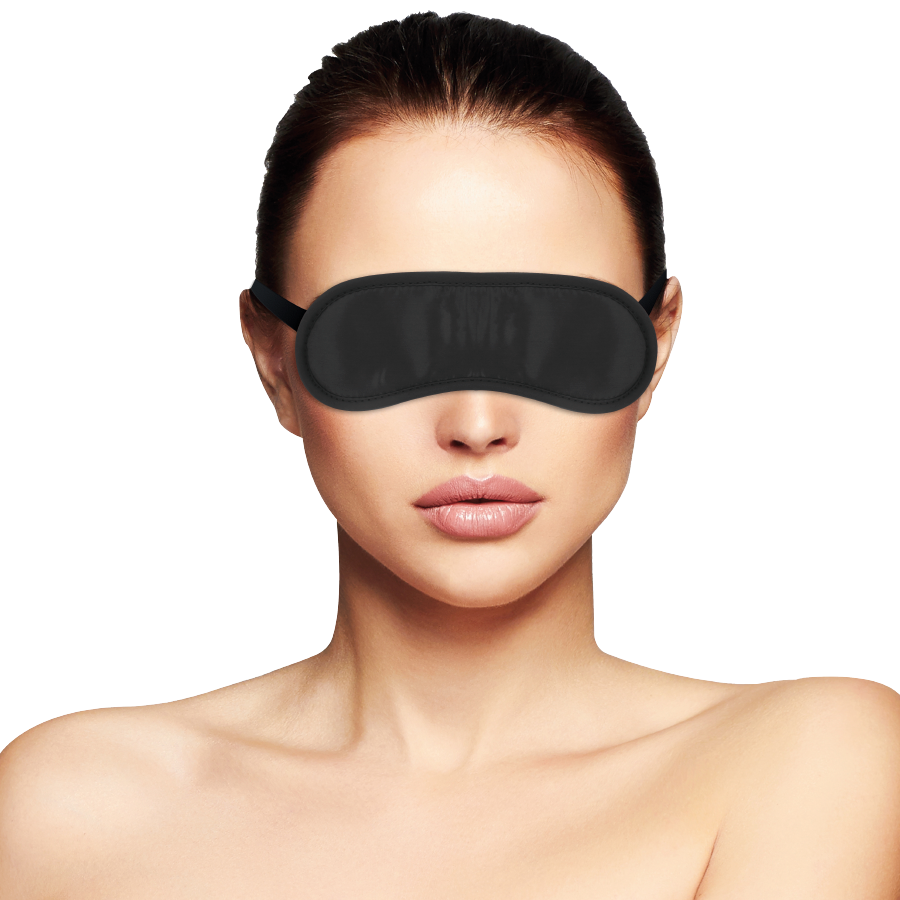 Masque Bandeau Satin Droit - Blindfold Bondage - Darkness