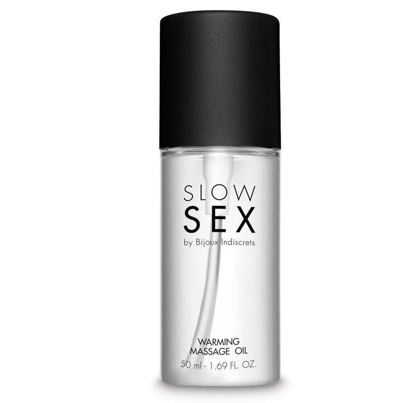Huile de Massage Chauffante Slow Sex Noix de Coco Embrassable - Bijoux