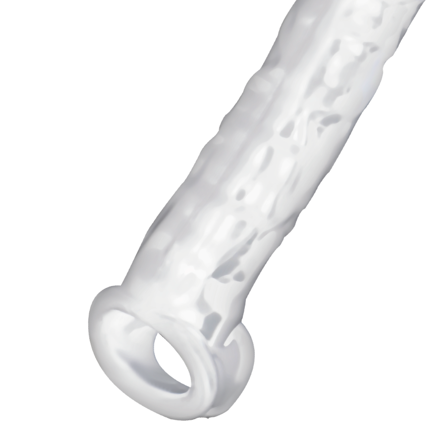 Gaine à Pénis Extension Dong +2,5 cm Anneau Testicules - Addicted Toys