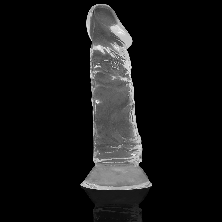 Gode Réaliste Transparent Clear Ventouse 16,5 cm - X Ray