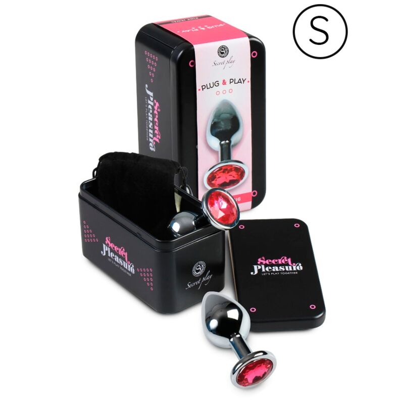 Plug Anal Aluminium Poli Bijou Verre Submersible 2 Coloris - Secretplay