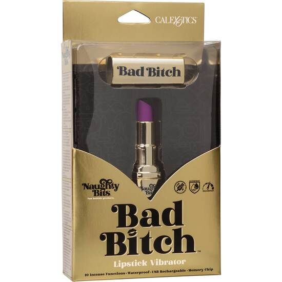 Mini Vibromasseur Rouge à Lèvres Hide & Play Bad Bitch Discret - Calexotics