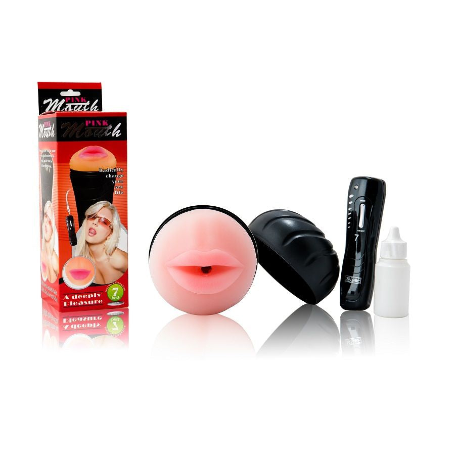 Masturbateur Bouche Vibrant Pure Skin 7 Modes Réaliste - Baile