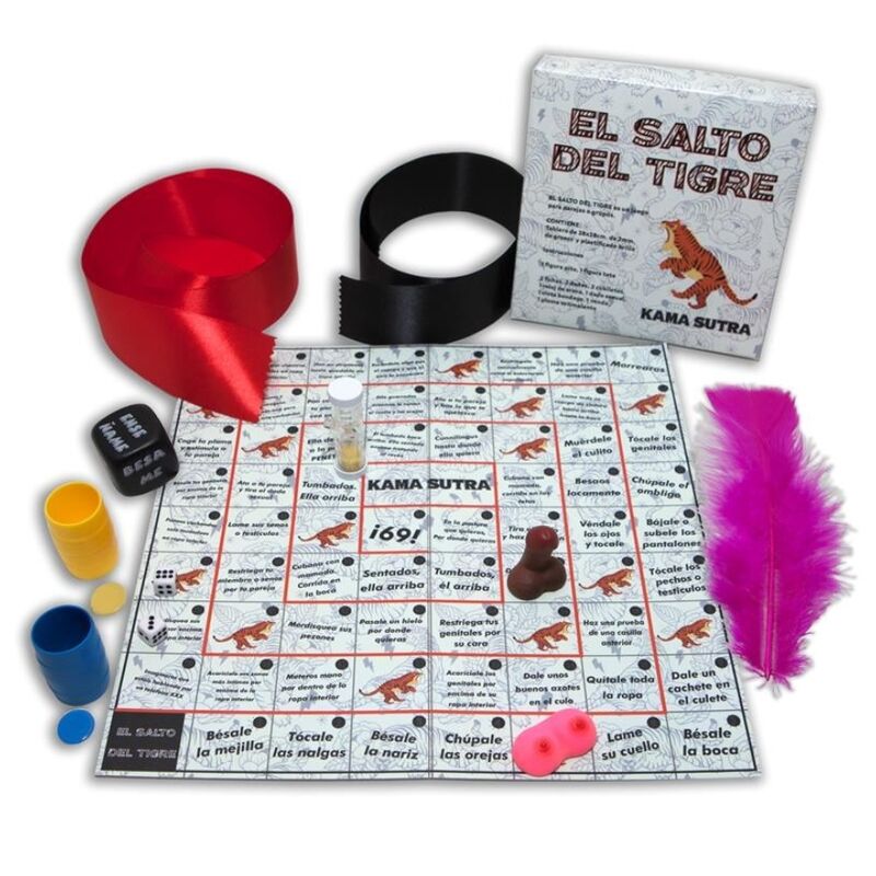 Jeu Coquin du Saut du Tigre Accessoires Coffret Couple ou Amis - Diablo Picante
