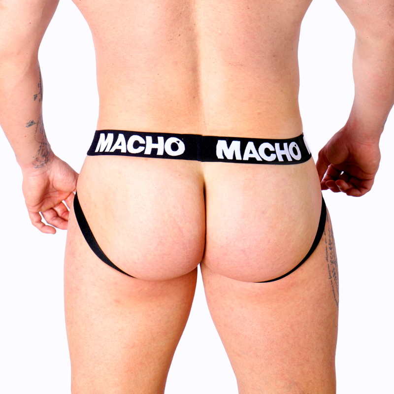 Jockstrap Cuir Ceinture Élastique Ajustable - Macho