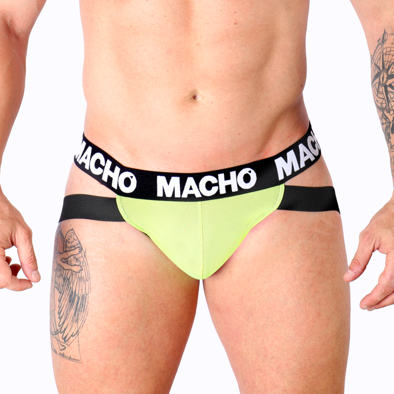 Jockstrap Homme MX28F Lycra Sangles Doubles Effet Push-Up - Macho Underwear