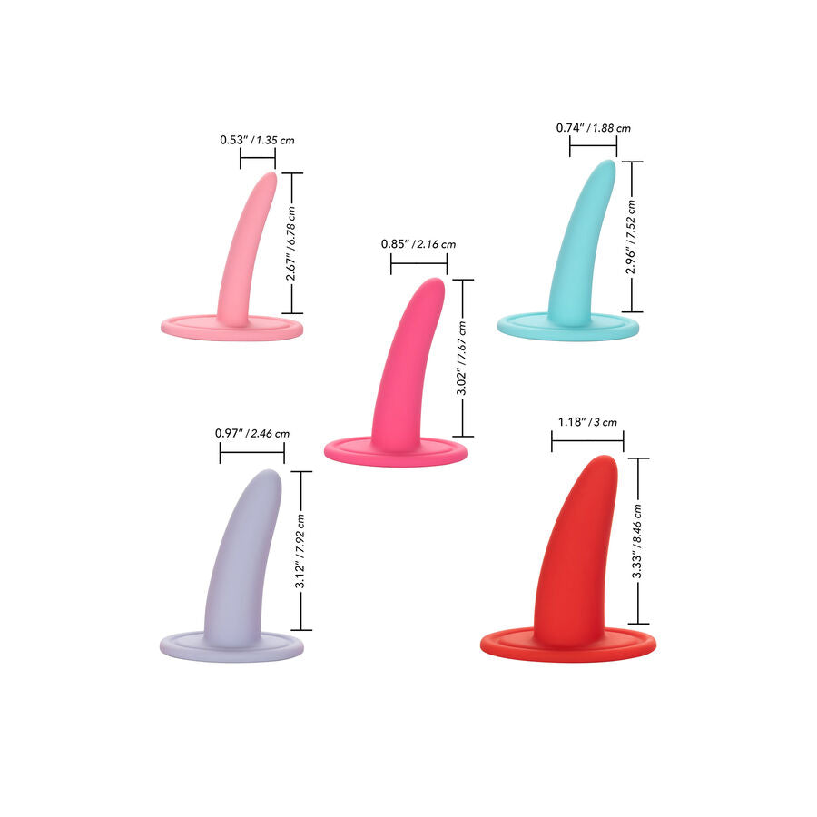 Kit Dilatateurs Vaginaux Progressifs She-Ology 5 Pièces Silicone - CalExotics