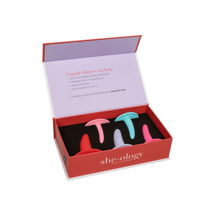Kit Dilatateurs Vaginaux Progressifs She-Ology 5 Pièces Silicone - CalExotics