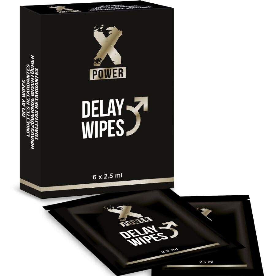 Lingettes Retardantes Delay Effet Menthe Poivrée 6 Unités - Xpower
