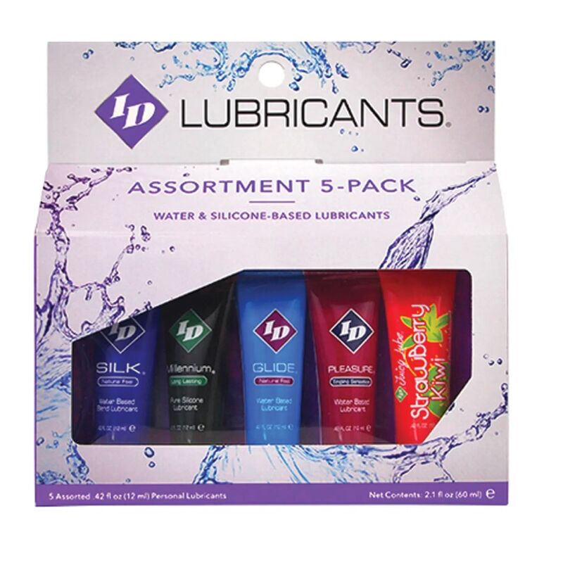 Lubrifiant Aromatisé Juicy Lube Assortiment 5 Tubes 12 ml - Id Lubricants