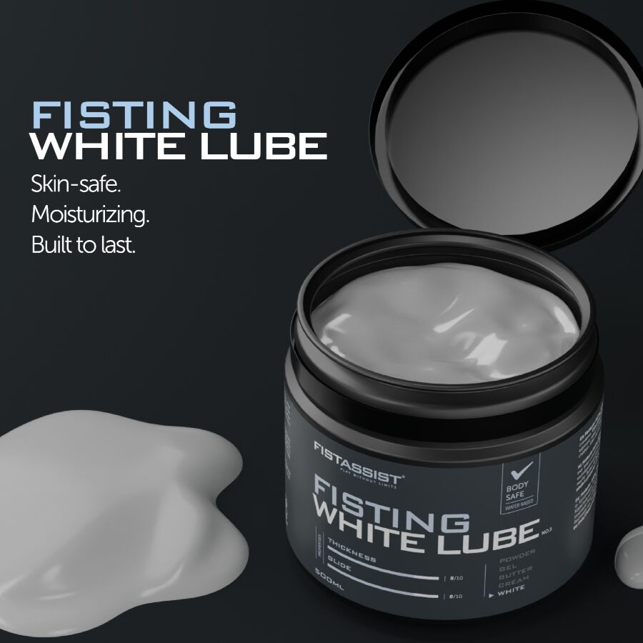 Lubrifiant Fisting Blanc Extra-Épais Base Eau 500 ml - Cobeco Pharma