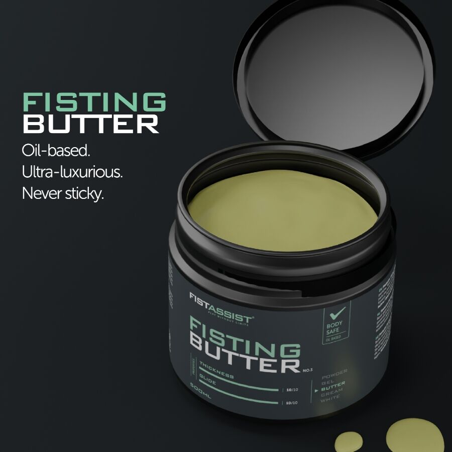 Lubrifiant Fisting Fist Assist Butter Beurre à Base d'Huile 500 ml - Cobeco Pharma