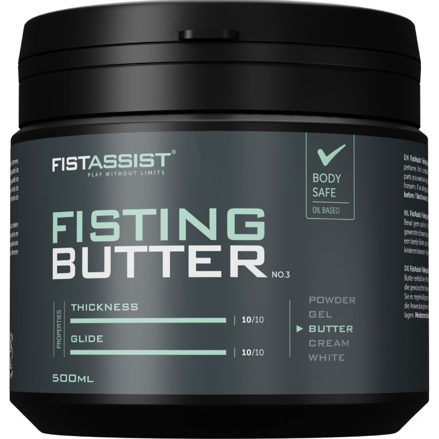 Lubrifiant Fisting Fist Assist Butter Beurre à Base d'Huile 500 ml - Cobeco Pharma