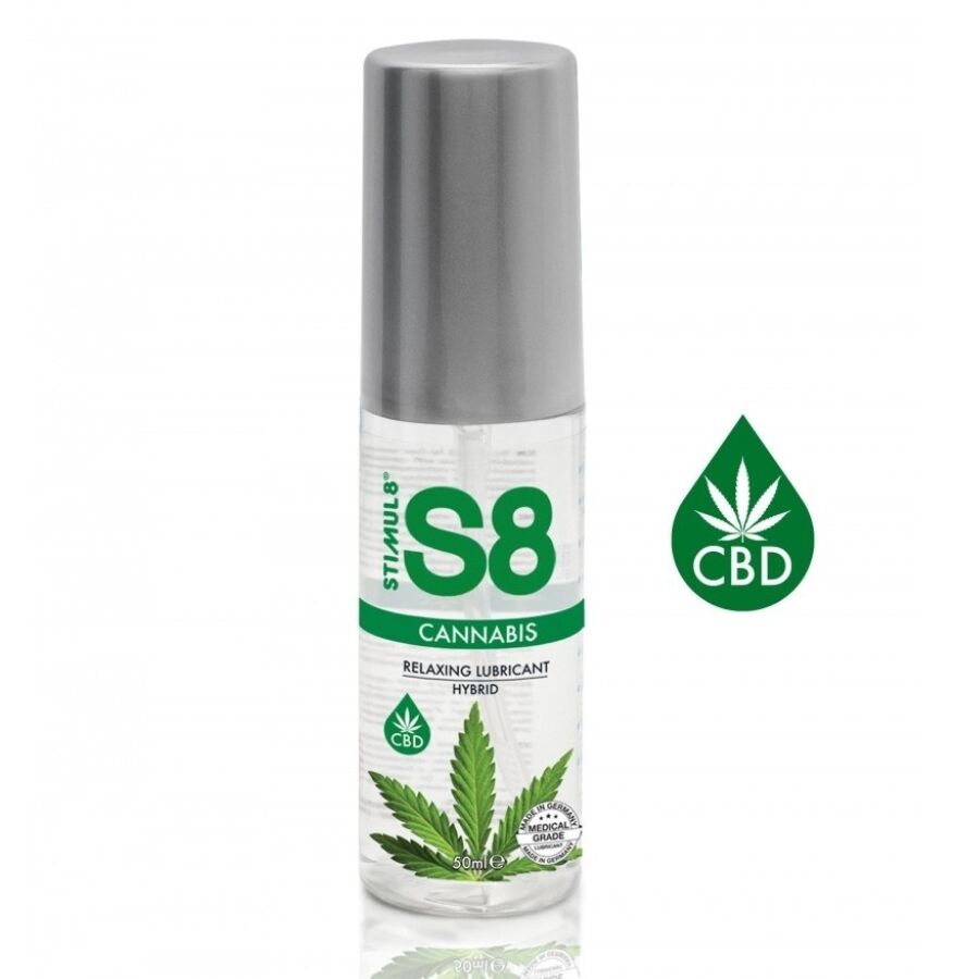Lubrifiant Hybride au Cannabis S8 Effet Apaisant 2 Contenances - Stimul8