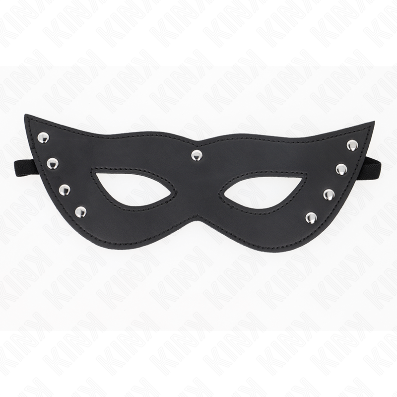 Masque BDSM Yeux Rivets Métalliques Cuir Synthétique - Kink