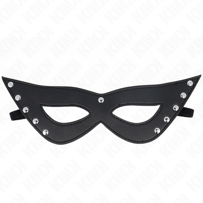 Masque BDSM Yeux Rivets Métalliques Cuir Synthétique - Kink
