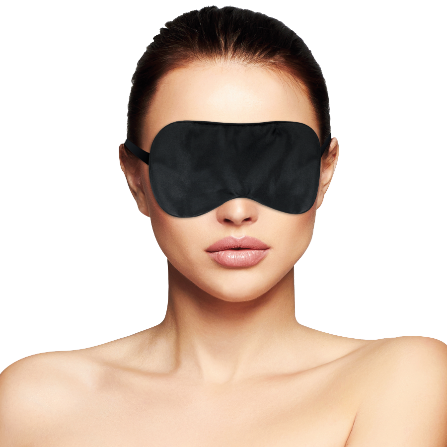 Masque BDSM Yeux Satin Bandeau Réglable Confortable - Darkness