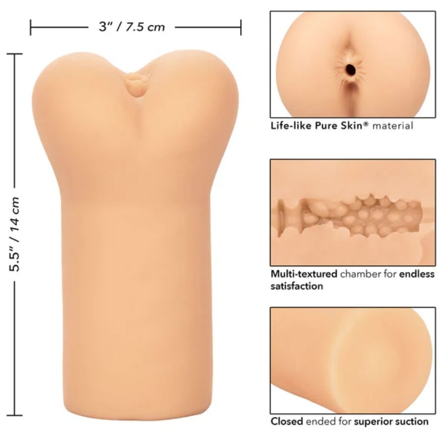Masturbateur Anal Réaliste Boundless Texturé Étanche - CalExotics
