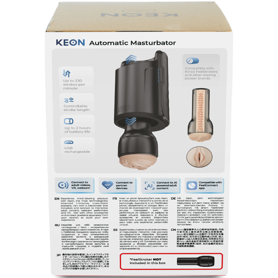 Masturbateur Automatique Keon WiFi Connecté 230 Coups/Min - Kiiroo