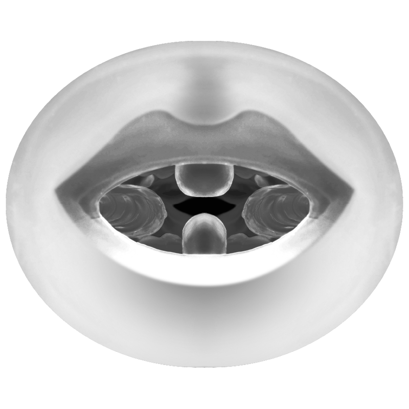 Masturbateur Double Entrée Turbo Vagin et Bouche Texturé - Jamyjob