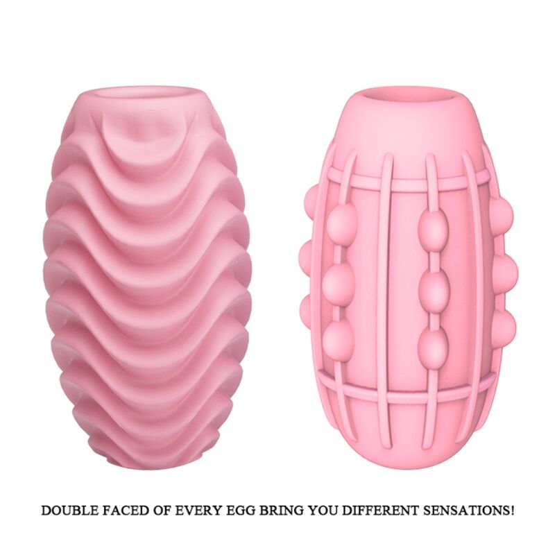 Masturbateur Oeuf Modèle 2 Gaine Nervurée Extensible - Pretty Love