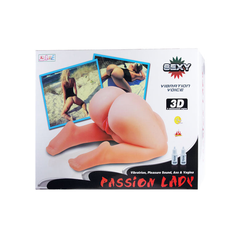 Masturbateur Réaliste Vagin et Anus Vibrant Voix 3D Passion Dame - Baile