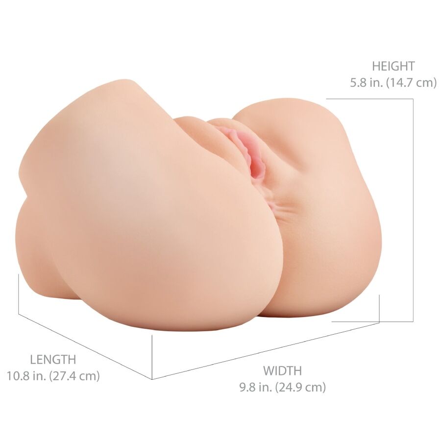 Masturbateur Réaliste Vibrant Aspiration Vagin et Anus Rechargeable - PDX Elite